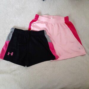 Bundle of 2 Girl's Size Medium (7-8) Athletic Soccer Shorts
